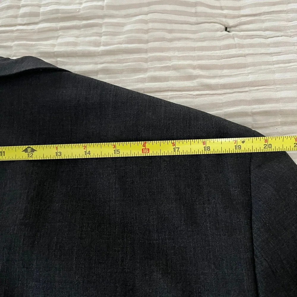 Gerald Austin Dark Gray Men's Suit 42L Jacket‎ Blazer 3 Button Smart Business